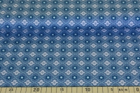 Baumwolle "Sunday" Blumen Muster blau